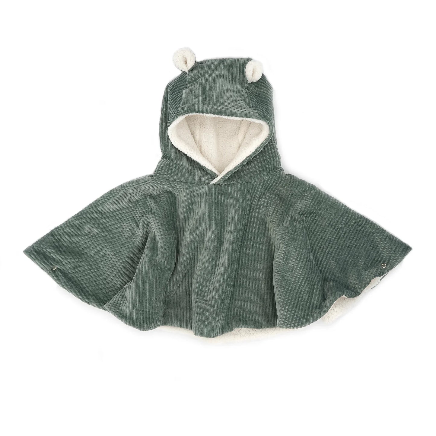 Poncho - Velours vert