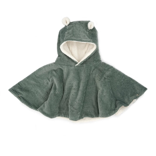 Poncho - Velours vert