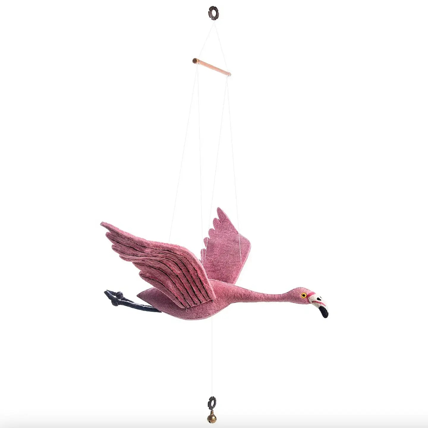 Mobile Flamingo animé Sew Heart Felt