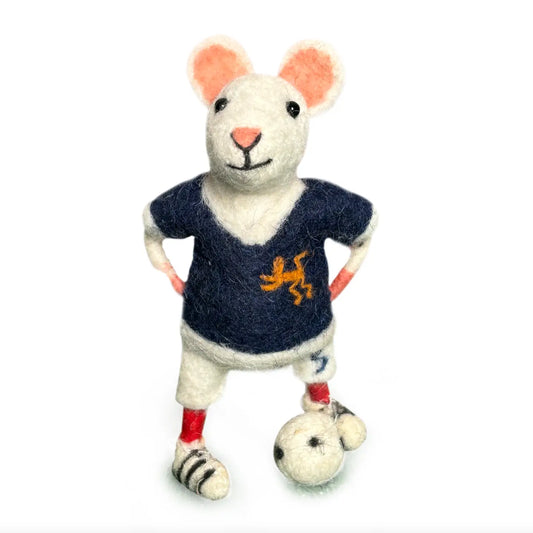 Souris football - maillot marine