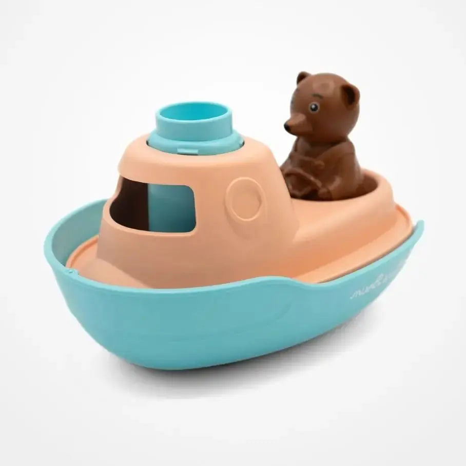 Bateau Petit Ours Brun – Jouet de bain 2-en-1 - BY ARTINE Simple