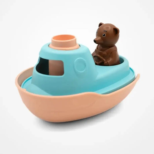 Bateau Petit Ours Brun – Jouet de bain 2-en-1 - BY ARTINE Simple