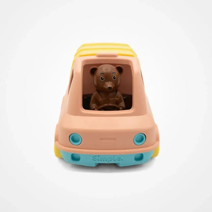 Camion Petit Ours Brun - camion poubelle - BY ARTINE Simple