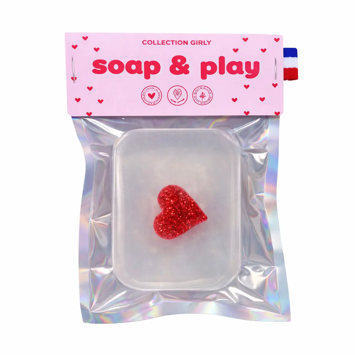 Savon surprise PINCE CHEVEUX coeur