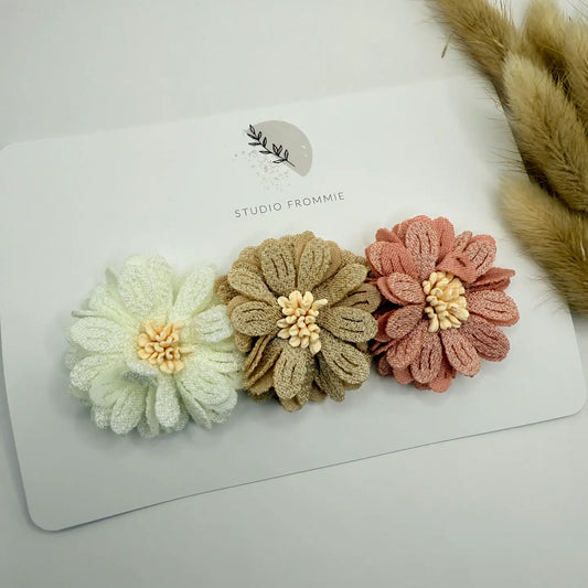 Bbarrettes bébé - fleuries