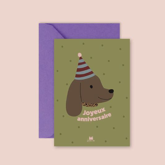 Carte ANNIVERSAIRE CHIEN
