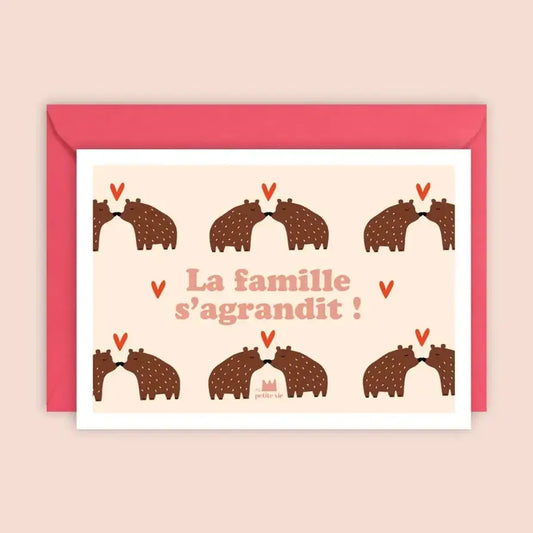 Carte LA FAMILLE S'AGRANDIT