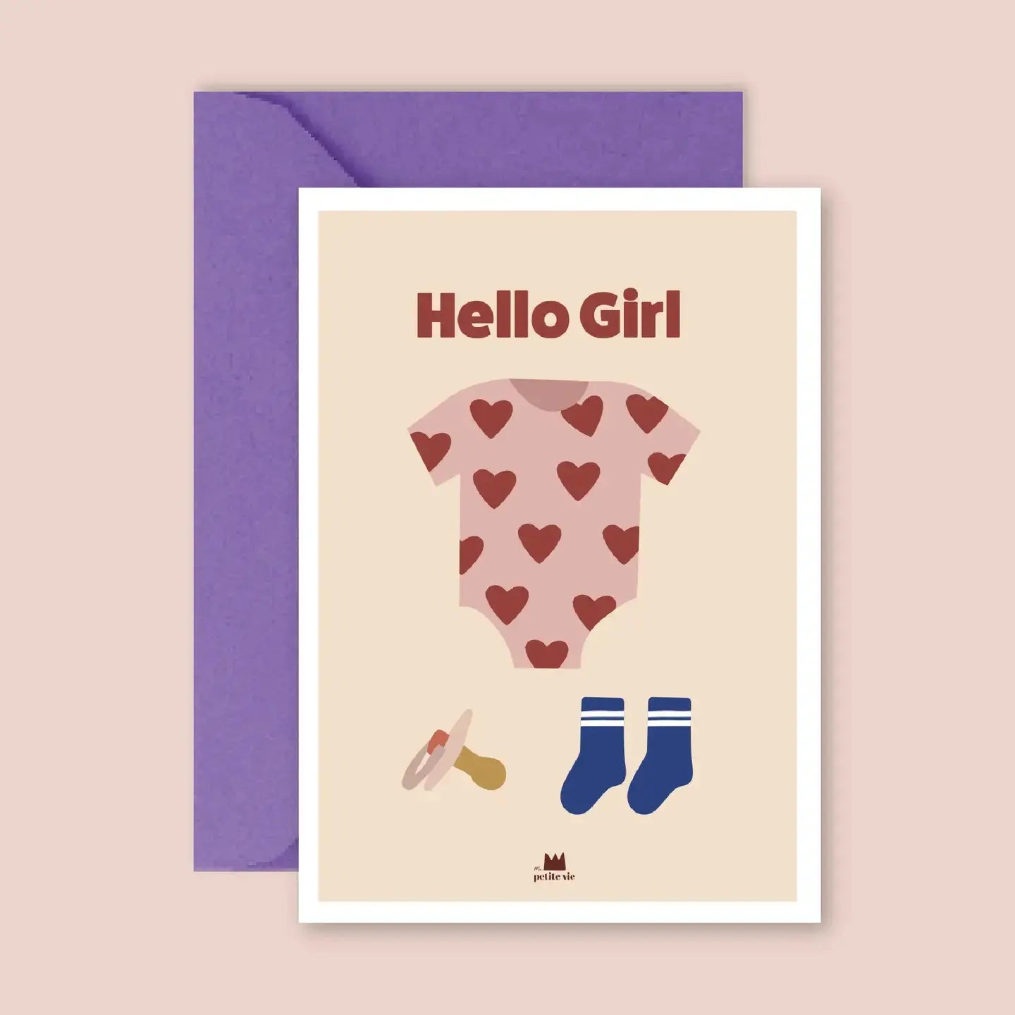 Carte naissance HELLO GIRL Ma Petite Vie