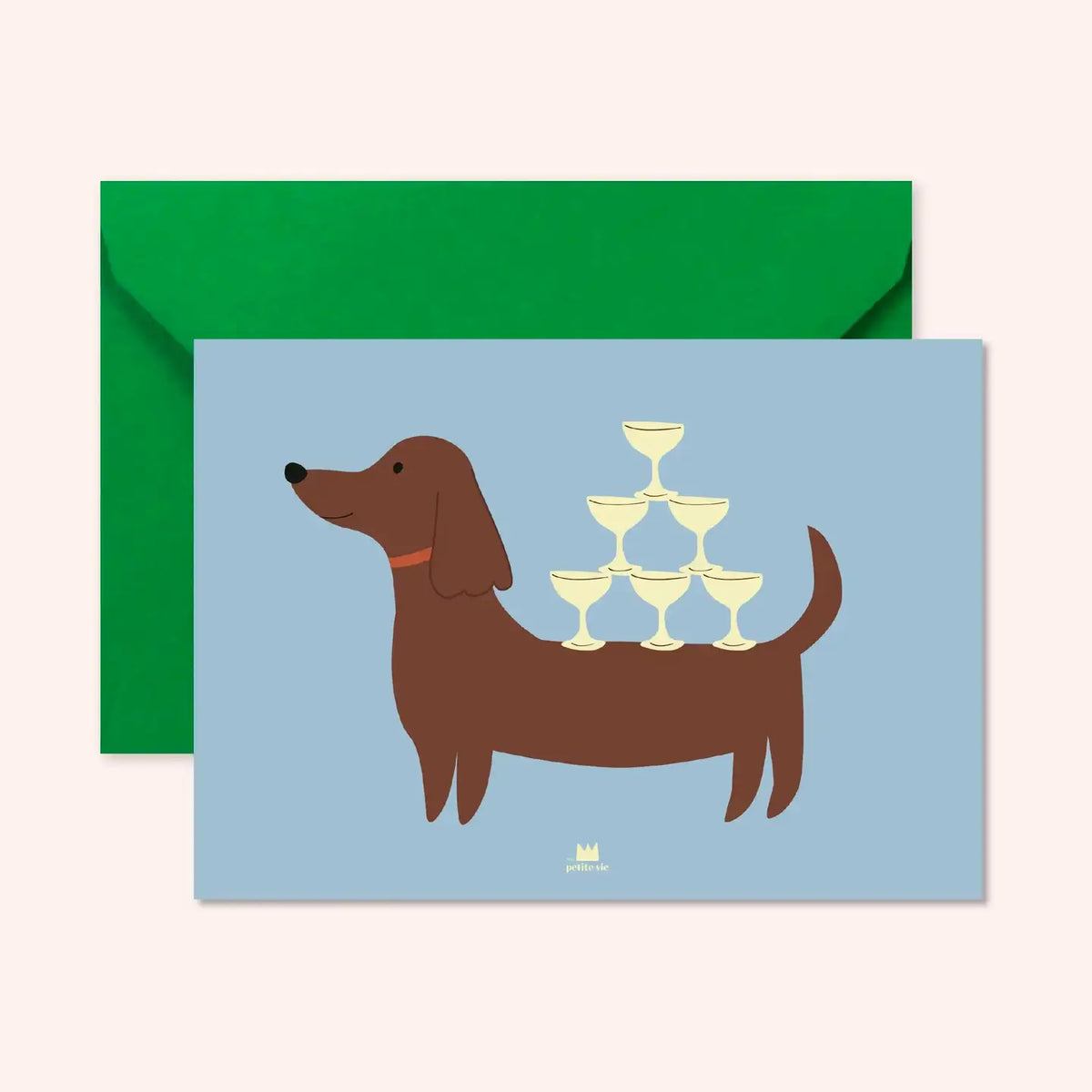 Carte TECKEL CHAMPAGNE