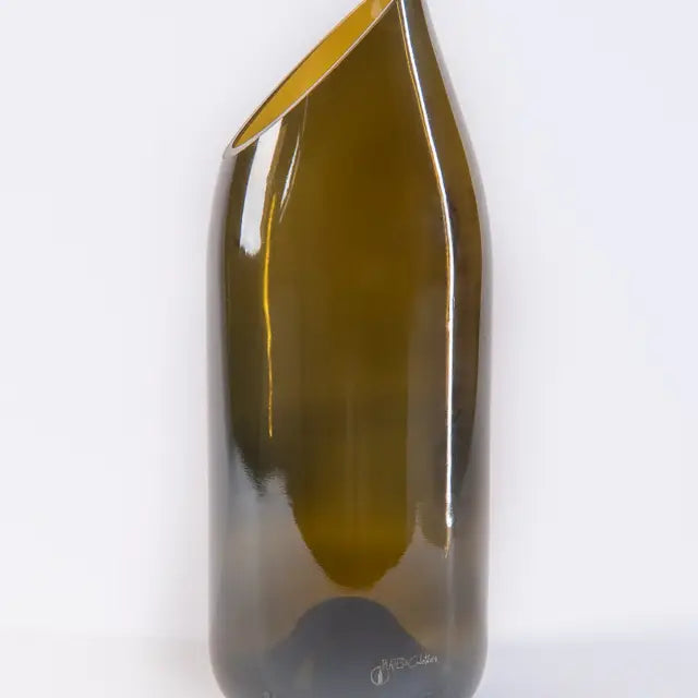 Vases issus de bouteilles de vin - bourguignonnes brunes