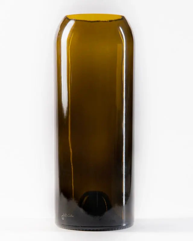 Vases issus de bouteilles de vin - brunes Plates et culottées