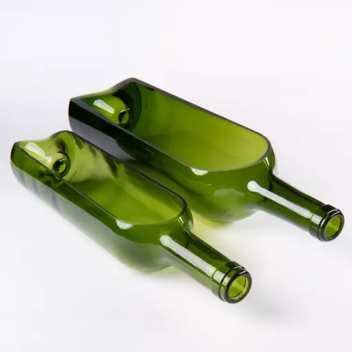 Saladiers issus de bouteilles de vin Plates et culottées