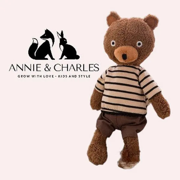 Grand ourson marinière Annie & Charles