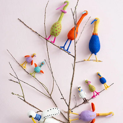 Porte clé en feutre OISEAU FUNKY Aveva