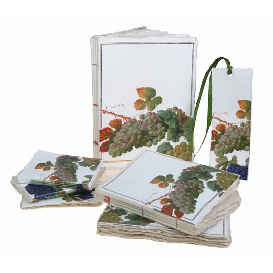 Carnet parchemin - raisins