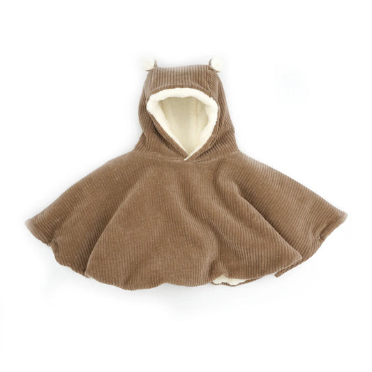 Poncho - Velours taupe