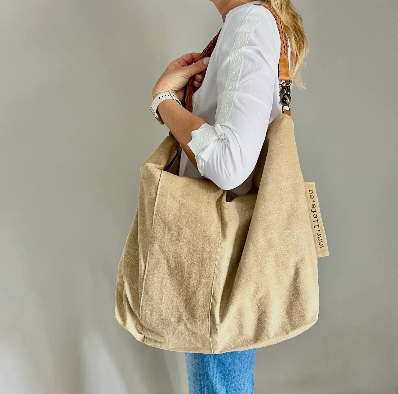 Sac baggy kaki