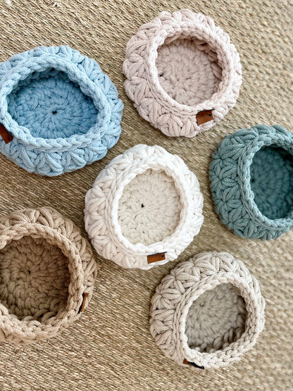 Corbeille motif fleur