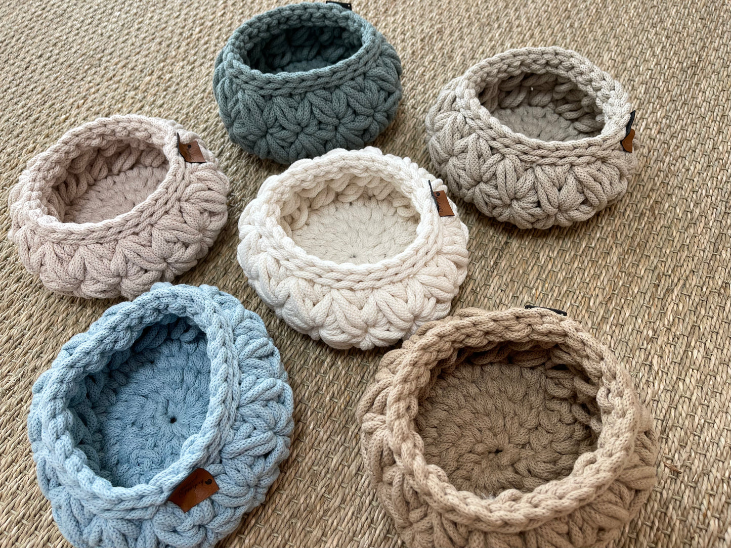 Corbeille motif fleur