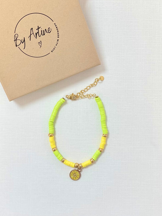 Bracelet LEMON tranche vert