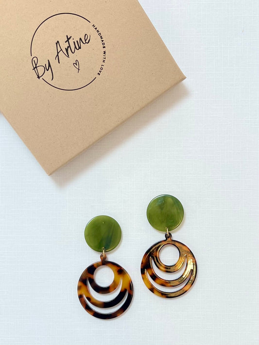 Boucles d'oreilles - Les écailles - tout en rond