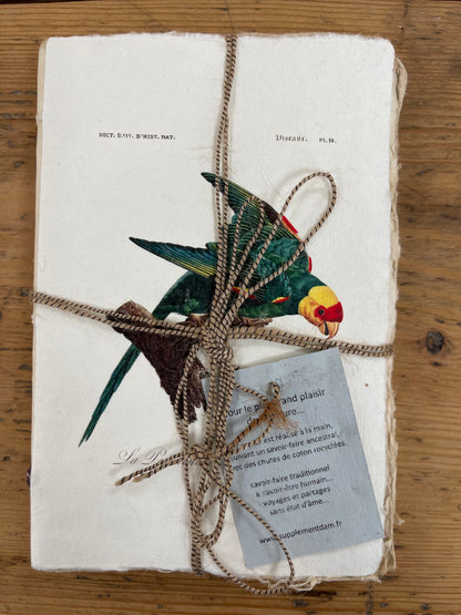 Carnet parchemin - oiseaux des tropiques