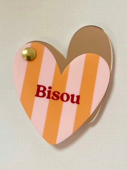Miroir de poche BISOU - BY ARTINE - Print your love