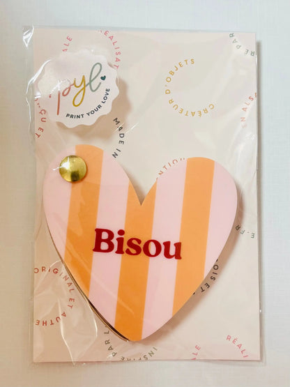 Miroir de poche BISOU - BY ARTINE - Print your love