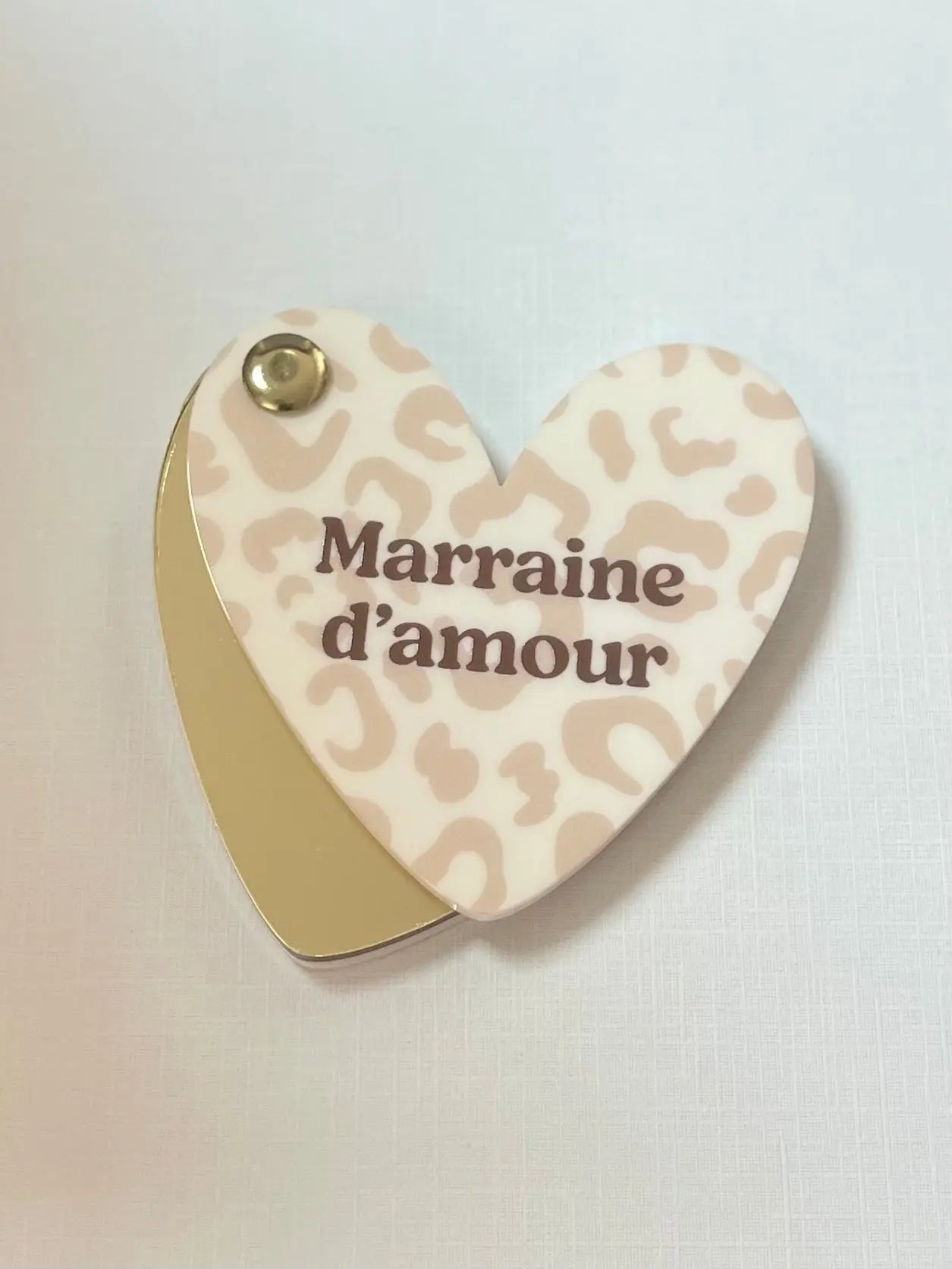 Miroir de poche MARRAINE D'AMOUR - BY ARTINE - Print your love