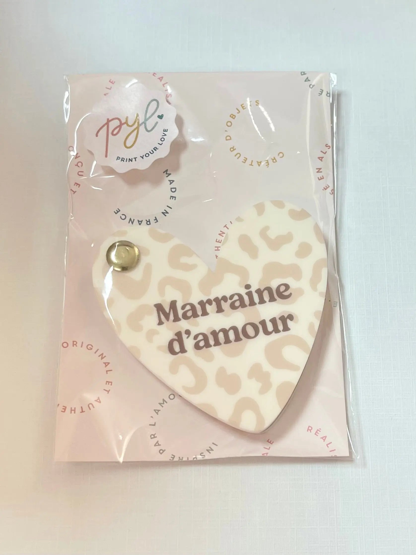Miroir de poche MARRAINE D'AMOUR - BY ARTINE - Print your love