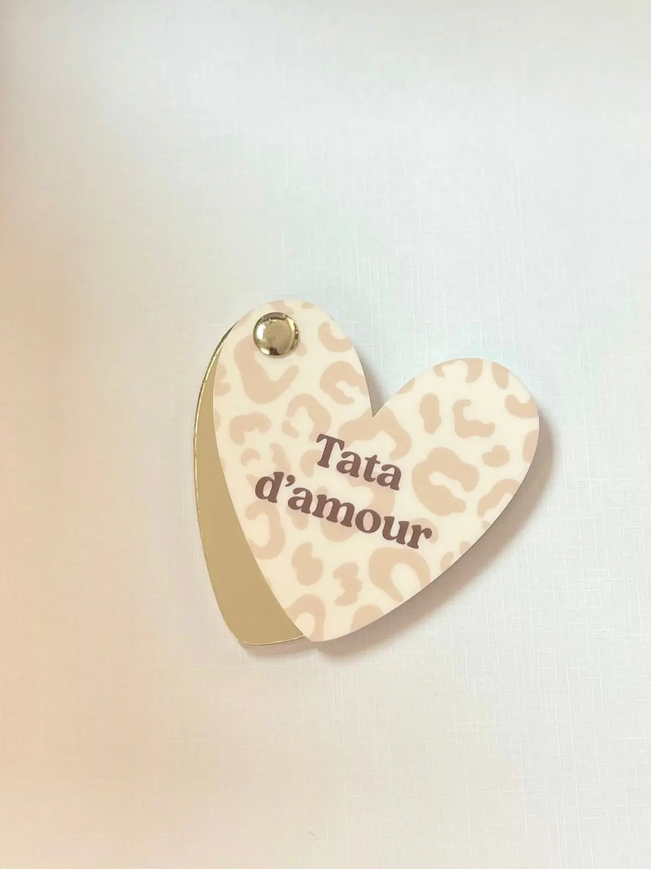 Miroir de poche TATA D'AMOUR - BY ARTINE -  Print your love