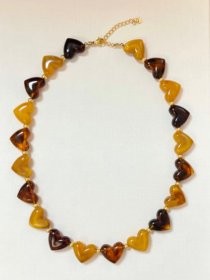 Collier coeurs SIENA