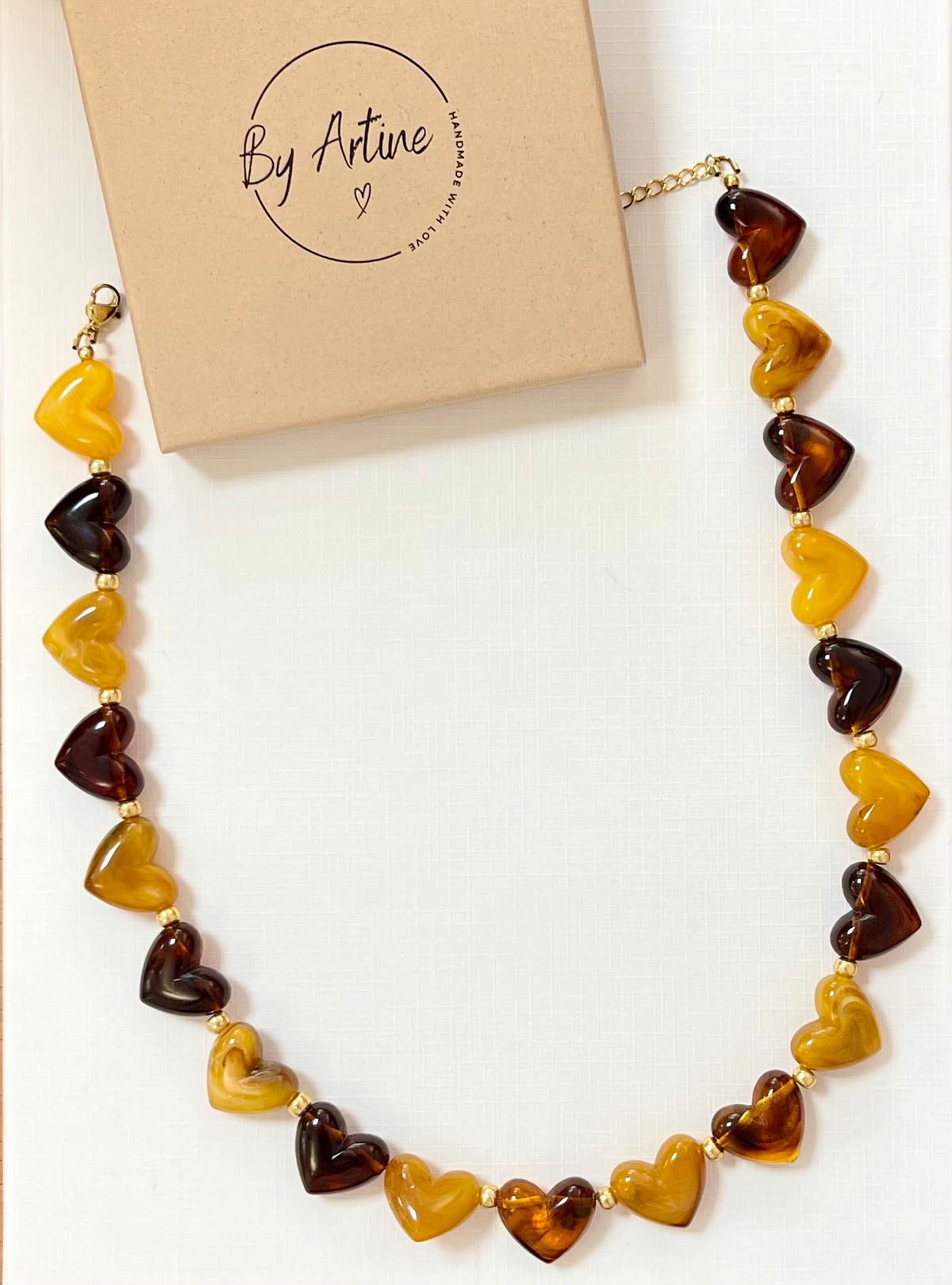 Collier coeurs SIENA