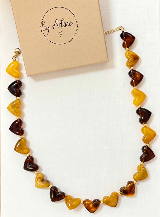 Collier coeurs SIENA