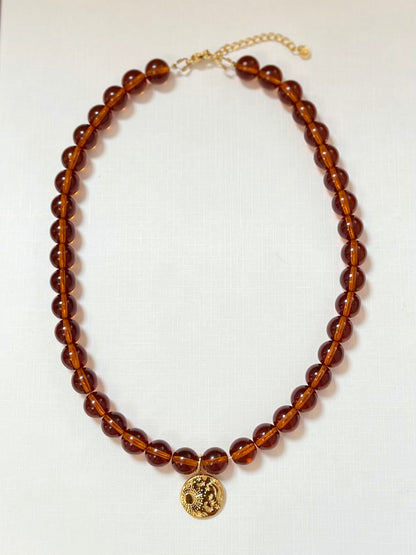 Collier perles de verre LOU
