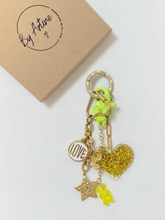 Bijou de sac - Coachella - vert / paillettes