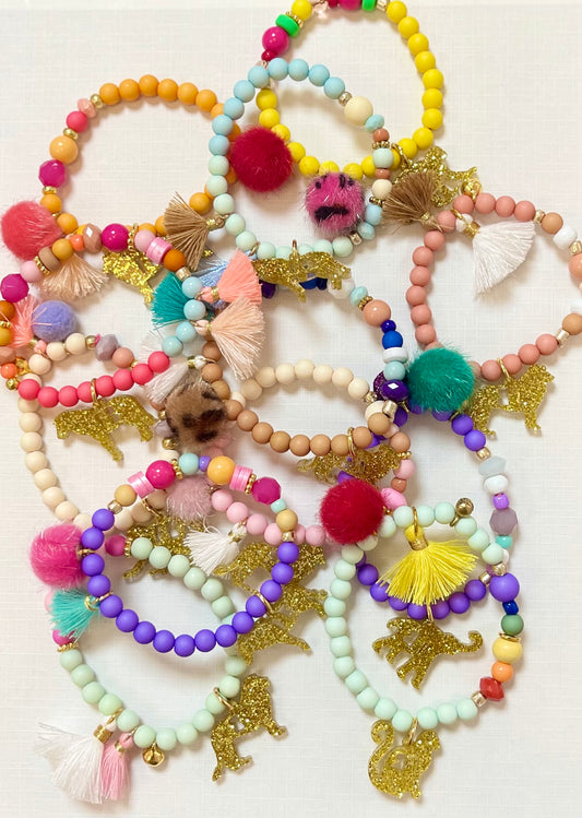 Bracelet enfant "les animaux paillettes"