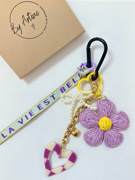 Bijou de sac - Raphia - Violet