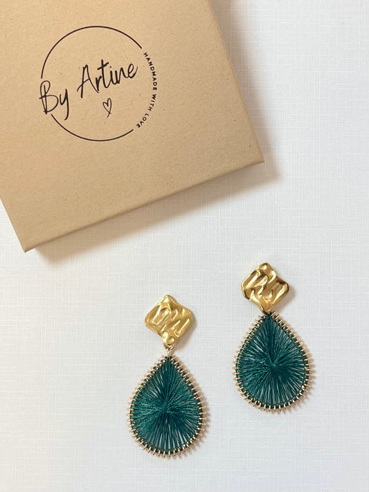 Boucles d'oreilles - Ephémères - Les Aériennes vertes