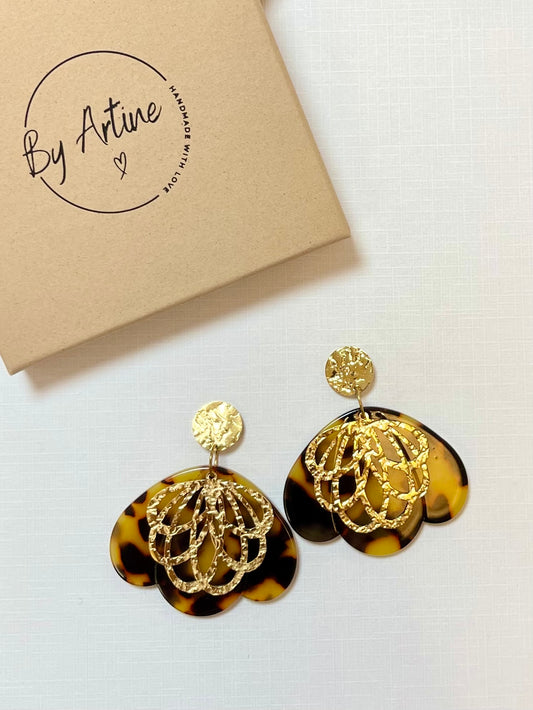 Boucles d'oreilles - Les écailles - arabesques