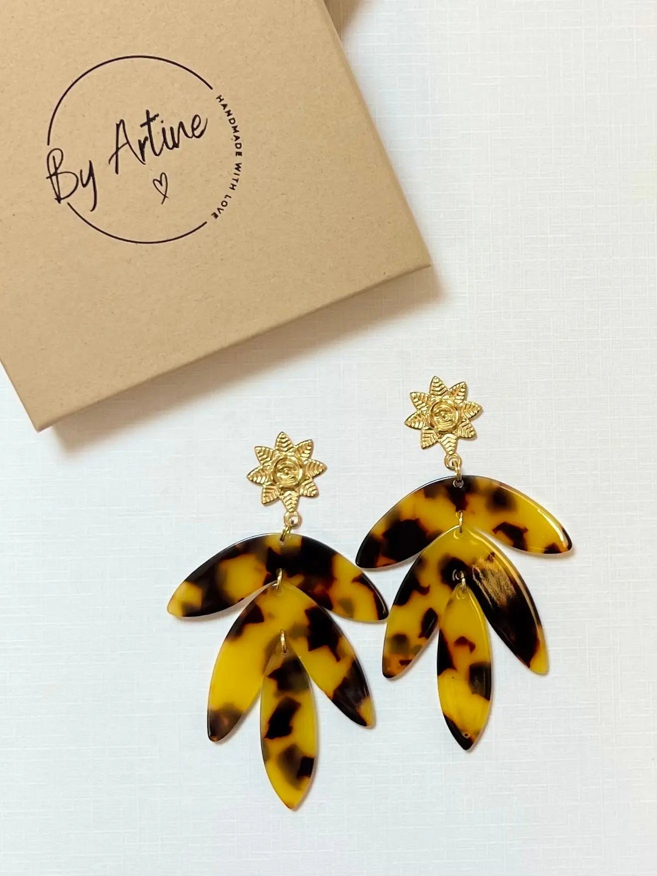 Boucles d'oreilles - Les écailles - Grandes feuilles BY ARTINE