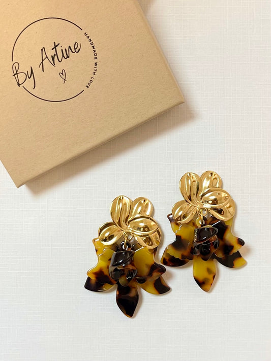 Boucles d'oreilles - Les écailles - Flowers