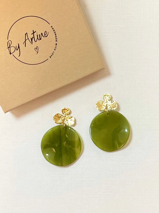 Boucles d'oreilles - Classy Green BY ARTINE
