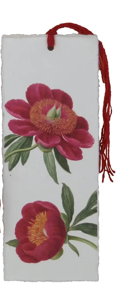 Marque-page - pivoines