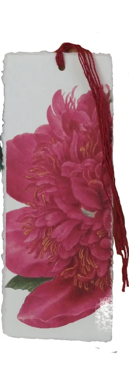 Marque-page - pivoines