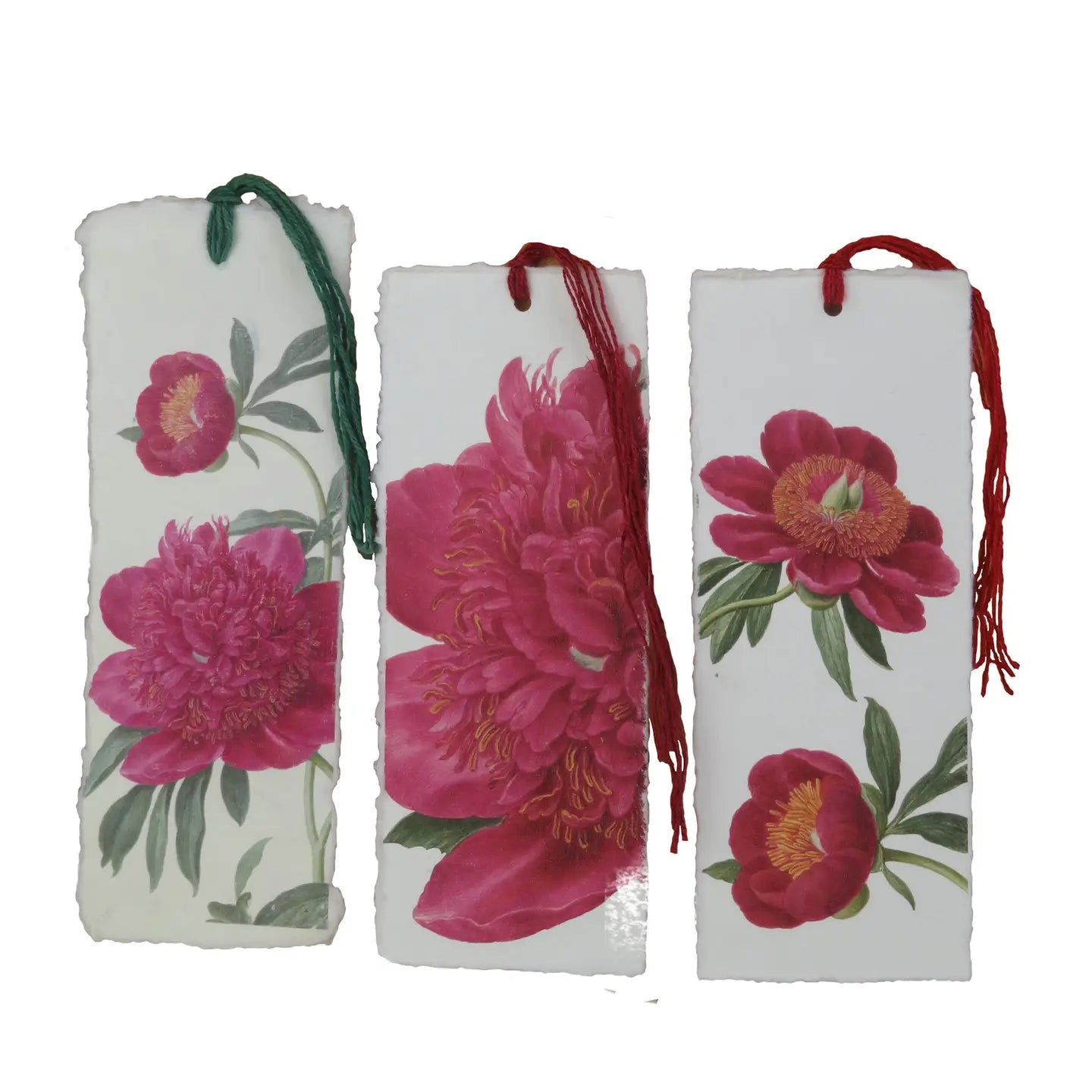 Marque-page - pivoines