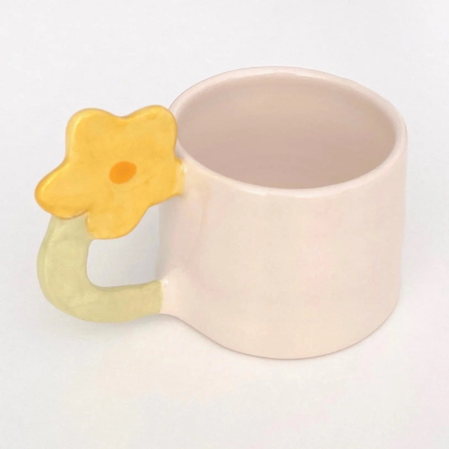 Tasse céramique - anse fleur Pipa and happy