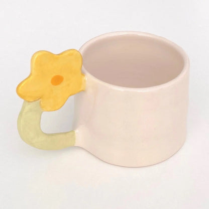 Tasse céramique - anse fleur Pipa and happy