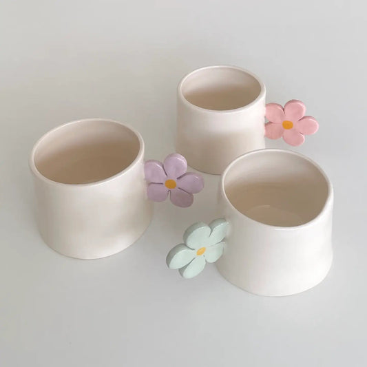 Tasse céramique - fleur Pipa and happy
