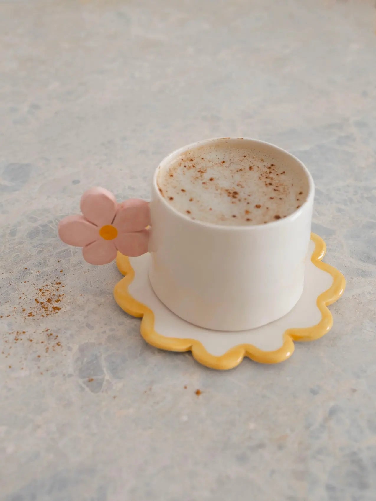 Tasse céramique - fleur Pipa and happy